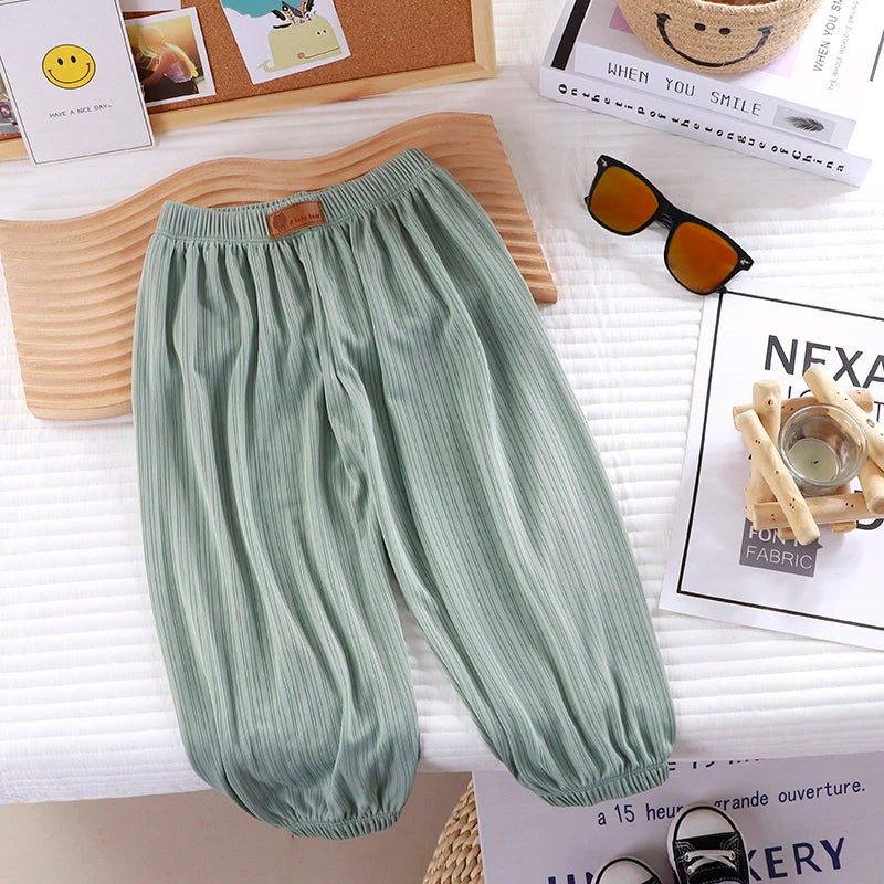 【冰絲涼感瞬間降溫】👖兒童冰絲防蚊褲