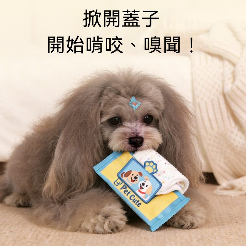 【耐咬環保】🎯寵物嗅聞訓練互動紙巾玩具