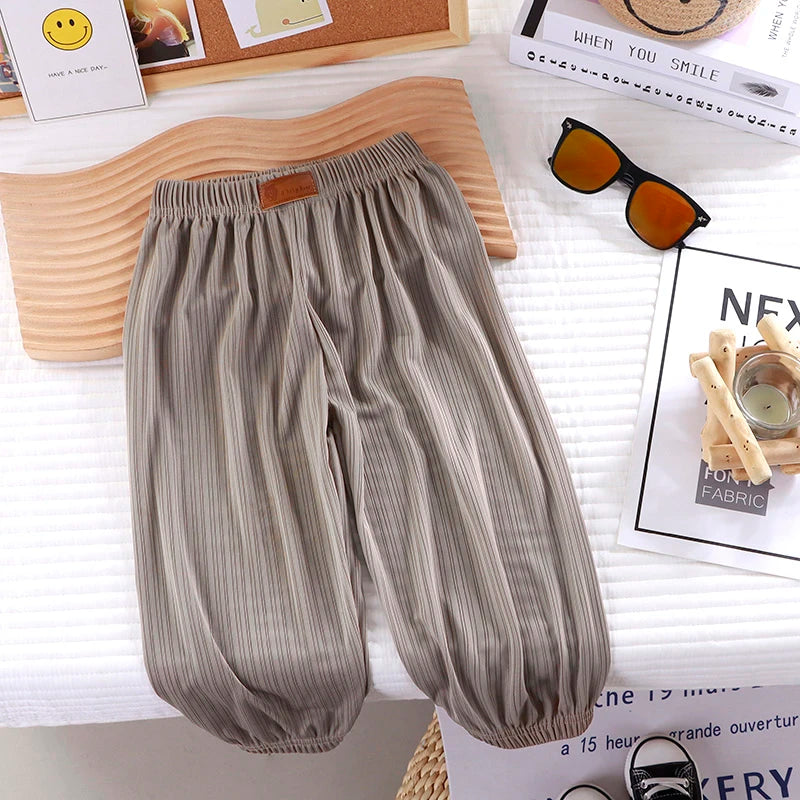 【冰絲涼感瞬間降溫】👖兒童冰絲防蚊褲