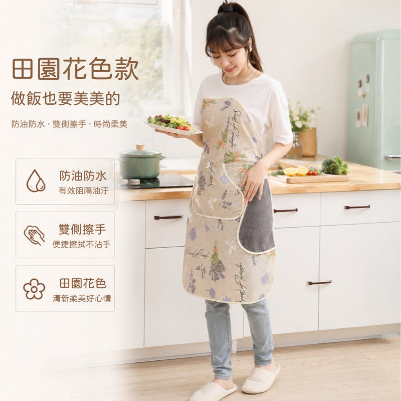 【👨‍🍳免綁新式圍裙】腰間一掛就完成！超方便💪