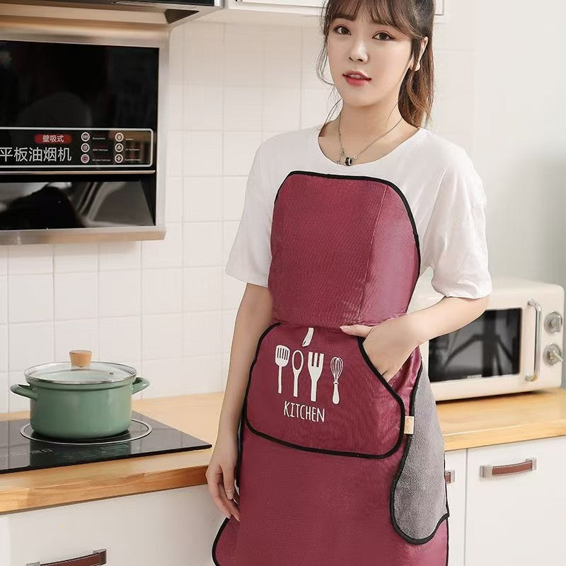 【👨‍🍳免綁新式圍裙】腰間一掛就完成！超方便💪