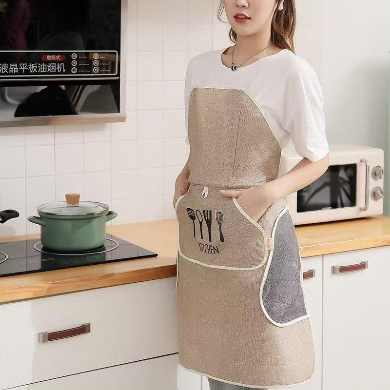 【👨‍🍳免綁新式圍裙】腰間一掛就完成！超方便💪