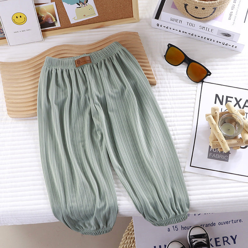 【冰絲涼感瞬間降溫】👖兒童冰絲防蚊褲